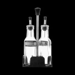 Servies|Keukenaccessoires|Ygo Olie/Azijn/Zout/Peper-Rek FIOR Rvs Zwart