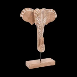 Woondecoratie|Ygo Olifant OLKOZ Hoofd Op Staander Mango
