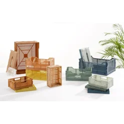 Opbergboxen|Decoratieve Opbergers|Ygo Opbergbox LILJA L Groen