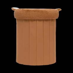 Decoratieve Accessoires|Tapijten |Ygo Opbergpouf LEO Luipaard Poly Bruin