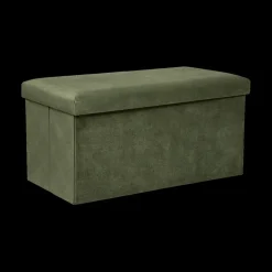 Opbergboxen|Decoratieve Opbergers|Ygo Opbergpouf LILORA Kaki
