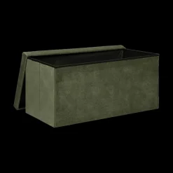 Opbergboxen|Decoratieve Opbergers|Ygo Opbergpouf LILORA Kaki