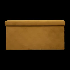 Opbergboxen|Decoratieve Opbergers|Ygo Opbergpouf LILORA Oker