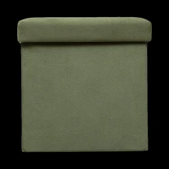 Opbergboxen|Decoratieve Opbergers|Ygo Opbergpouf LILORA Vk. Kaki