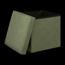 Opbergboxen|Decoratieve Opbergers|Ygo Opbergpouf LILORA Vk. Kaki