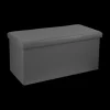 Opbergboxen|Decoratieve Opbergers|Ygo Opbergpouf ORISA RH PVC Grijs