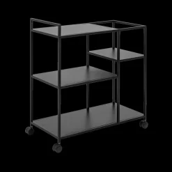 Opbergrekken & -Trolleys|Keukenrekjes|Ygo Opbergtrolley 3 leggers SPARROW Metaal Zwart