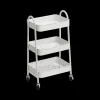 Opbergrekken & -Trolleys|Ygo Opbergtrolley ILLO 3Niv. Met. Wit