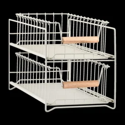 Servies|Keukenaccessoires|Ygo Organiser DOROTA 2 Niveaus Metaal Beige