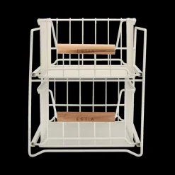 Servies|Keukenaccessoires|Ygo Organiser DOROTA 2 Niveaus Metaal Beige