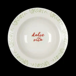 Servies|Ygo Pastabord ITALIEN Wit/Rood/Groen Ass.