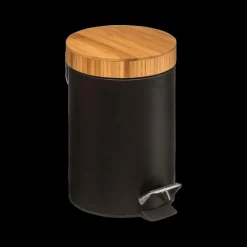 Vuilbakken|Ygo Pedaalemmer SINDRE 3l Zwart/Bamboe