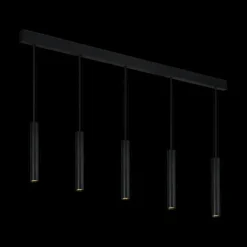 Hanglampen|Ygo Pendel LOPAL 5Del. Zwart
