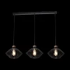 Hanglampen|Ygo Pendel SHURU 3Del. Lang Zwart/Koper