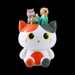 Decoratieve Accessoires|Tapijten |Ygo Pennenhouder ORANGE CAT Wit/Grijs/Oranje