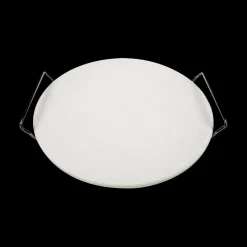 Kookaccessoires|Bakaccessoires|Ygo Pizzabaksteen PIZZAL Rond M/Handvat Wit