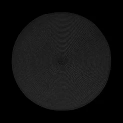 Tafellinnen & -Textiel|Ygo Placemat BRAID Rond Zwart