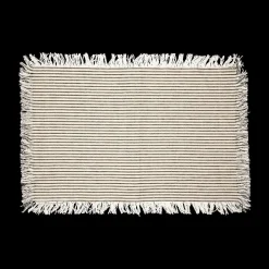 Tafellinnen & -Textiel|Ygo Placemat DELICO Katoen Wit/Grijs