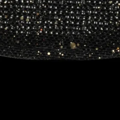 Tafellinnen & -Textiel|Ygo Placemat ELHAR Rond Glitter Zwart