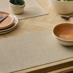 Tafellinnen & -Textiel|Ygo Placemat ELLI Rechthoek PU Beige