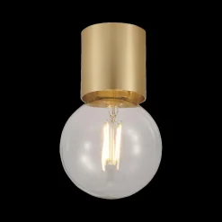 Spots|Ygo Plafondlamp BABU Ø8 Geborsteld Goud