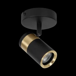 Spots|Ygo Plafondspot GORIK 1Del. Zwart/Goud