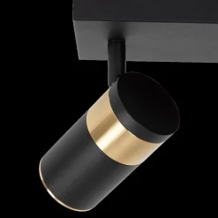 Spots|Ygo Plafondspot GORIK 2Del. Zwart/Goud
