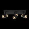 Spots|Ygo Plafondspot GORIK 3Del. Zwart/Goud