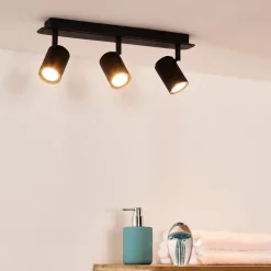 Spots|Ygo Plafondspot LENNERT 3Del. Zwart