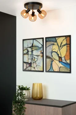 Spots|Ygo Plafondspot MAREN 3Del. Mat Goud