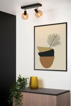 Spots|Ygo Plafondspot MAREN 2Del. Mat Goud