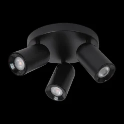 Spots|Ygo Plafondspot PUNCH 3Del. Zwart