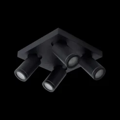 Spots|Ygo Plafondspot TAYLOR 4Del. Zwart