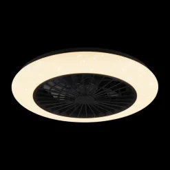 Ventilatoren|Verlichtingsventilatoren|Ygo Plafondventilator/Plafonier STRALSUND Zwart