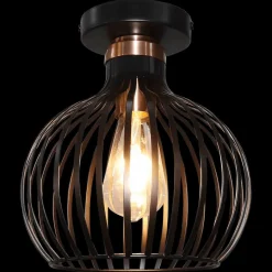 Plafonniers|Ygo Plafonier RAGA Zwart/Koper