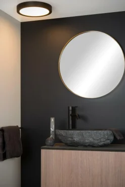 Plafonniers|Ygo Plafonnier BRICE Zwart Ø 30 cm