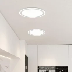 Plafonniers|Ygo Plafonnier CARUS Rond Mat Wit L