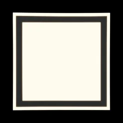 Plafonniers|Ygo Plafonnier CARUS Vierkant Mat Zwart L