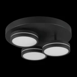 Plafonniers|Ygo Plafonnier FRANKLIN 3Del. Rond Zwart