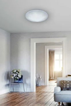 Plafonniers|Ygo Plafonnier LUKIDA Glitter Rond Wit