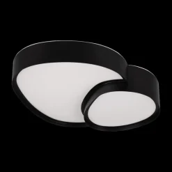 Plafonniers|Ygo Plafonnier RISE L Met. Mat Zwart/Zwart