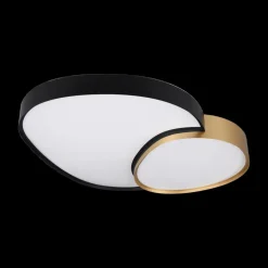 Plafonniers|Ygo Plafonnier RISE XL Met. Mat Zwart/Goud