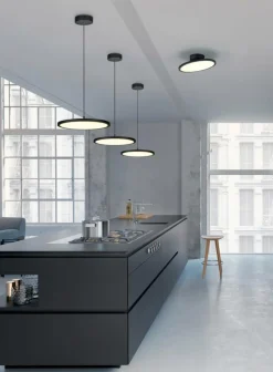 Plafonniers|Ygo Plafonnier TRAY Met. Mat Zwart