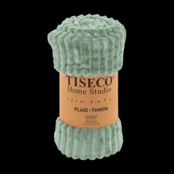 Sierkussens & Plaids|Ygo Plaid RIBBLE Microflanel Sage Green