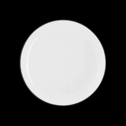 Servies|Ygo Plat Bord SEPS Wit/Rand Zwart