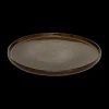 Servies|Ygo Plat Bord TERRIA Ø27 Bruin