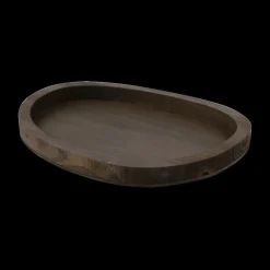 Woondecoratie|Ygo Plateau LIERT XL Hout Bruin