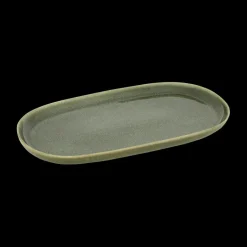 Servies|Ygo Plateau TERRIA Ovaal L Kaki