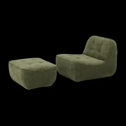 Poufen & Voetenbanken|Ygo Poef ISAURA 83x63 Groen