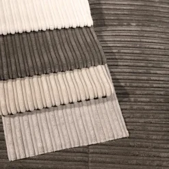 Poufen & Voetenbanken|Ygo Poef LORETO Rib Lichtgrijs 119x100